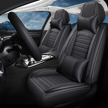 Load image into Gallery viewer, Car Universal Seat Covers Full Set, Breathable and Waterproof Napa Leather Car Seat Cover Fit for Cars, Sedans, SUVs, Trucks