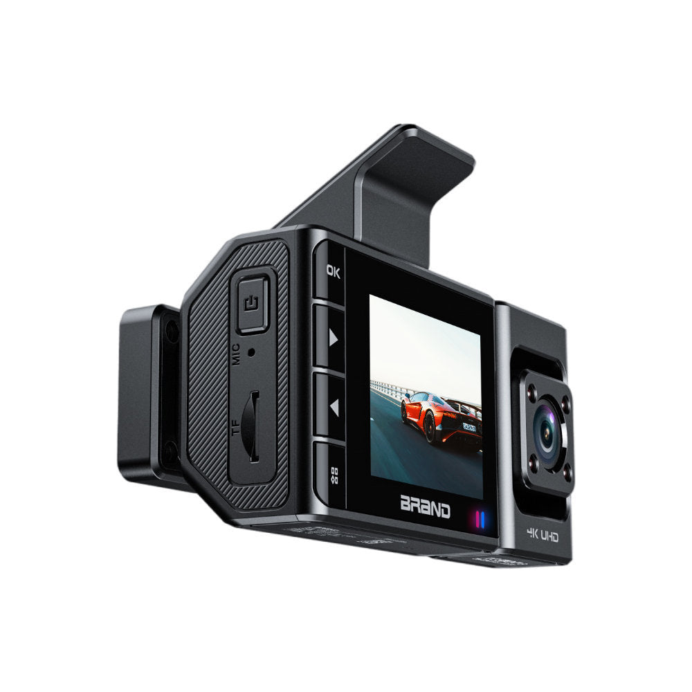 2025 New Car Dash Cam - 3 Views, 4K+1K Resolution, High-Quality Night Vision, Wi-Fi & GPS