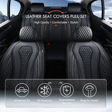 Load image into Gallery viewer, Amancarport Nappa Leather Car Seat Cover Universal Fit for Most Vehicles