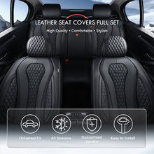 Load image into Gallery viewer, Amancarport Nappa Leather Car Seat Cover Universal Fit for Most Vehicles