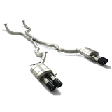 For BMW M5 F10 2012–2016 Performance Exhaust System – Front Pipe + Mid & Rear Section, Stainless Steel/Titanium, with Valves