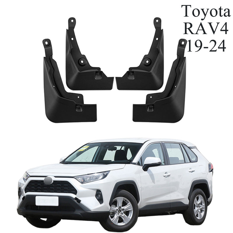 Mud Flaps for Toyota RAV4 2000–2025 No-Drill Custom Fit All-Weather Front & Rear Splash Guards (4PCS)
