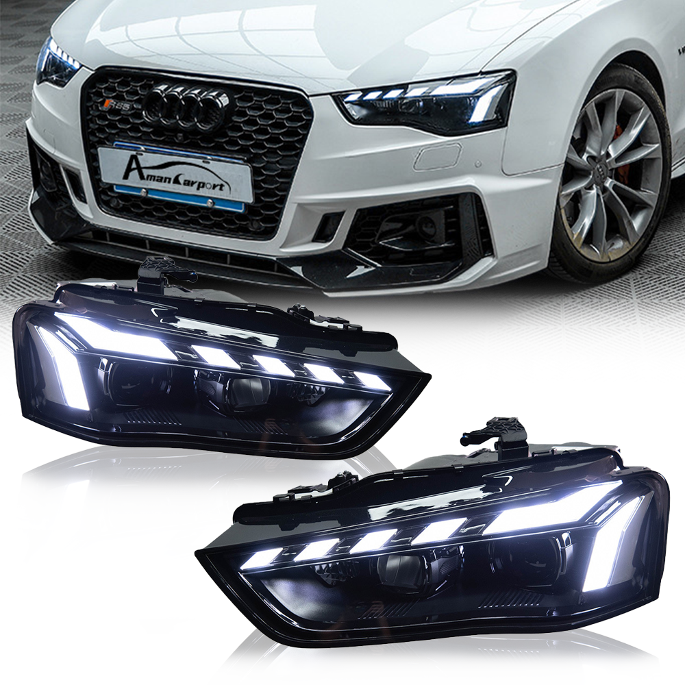 LED Matrix Headlights for Audi A4 2013-2019 – DRL, Projector Lens, Full Upgrade Kit