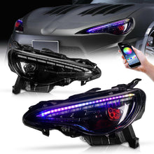 Load image into Gallery viewer, LED Headlights for 2012–2021 Toyota 86, Subaru BRZ, Scion FR-S – RGB DRL, Sequential Turn Signals, Plug &amp; Play Pair