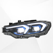 Load image into Gallery viewer, Applicable to 2013-2018 BMW 3 Series F30 LED Headlight Assembly Upgrade Version, Blue Frame Lens, Streamer Turn Signal