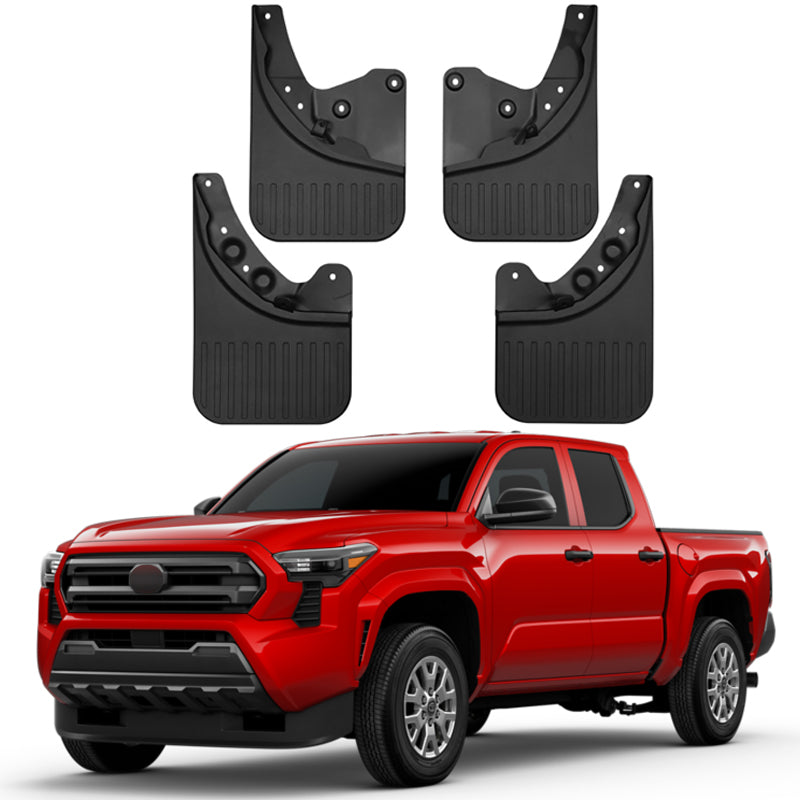 Amancarport® No-Drill Mud Flaps for Toyota Tacoma 2005–2025 Heavy-Duty All-Weather Custom Fit (4PCS)