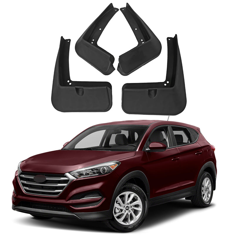 Mud Flaps for Hyundai Tucson 2015–2025 No-Drill Custom Fit All-Weather Front & Rear Splash Guards (4PCS)