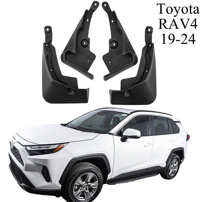 Mud Flaps for Toyota RAV4 2000–2025 No-Drill Custom Fit All-Weather Front & Rear Splash Guards (4PCS)