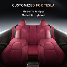 Load image into Gallery viewer, Custom Alcantara Leather Seat Cover For Tesla Model 3/Highland/Y/Juniper (2016-2025) - Full Set