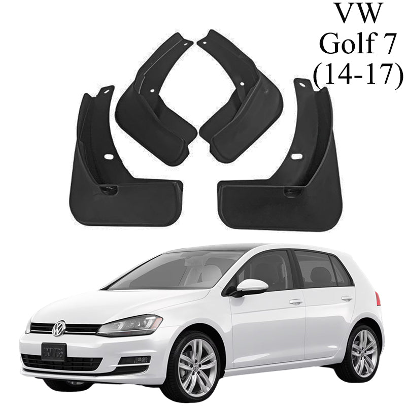 Mud Flaps for VW Golf 2014–2024 No-Drill Custom Fit Front & Rear Splash Guards (4PCS)