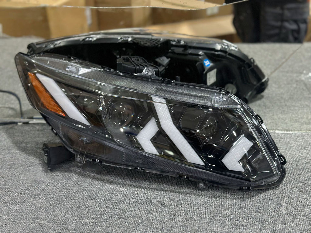Demon Eye LED Headlights for 2012-2015 Honda Civic 9th Gen Projector Front Lamp Assembly (Pair)