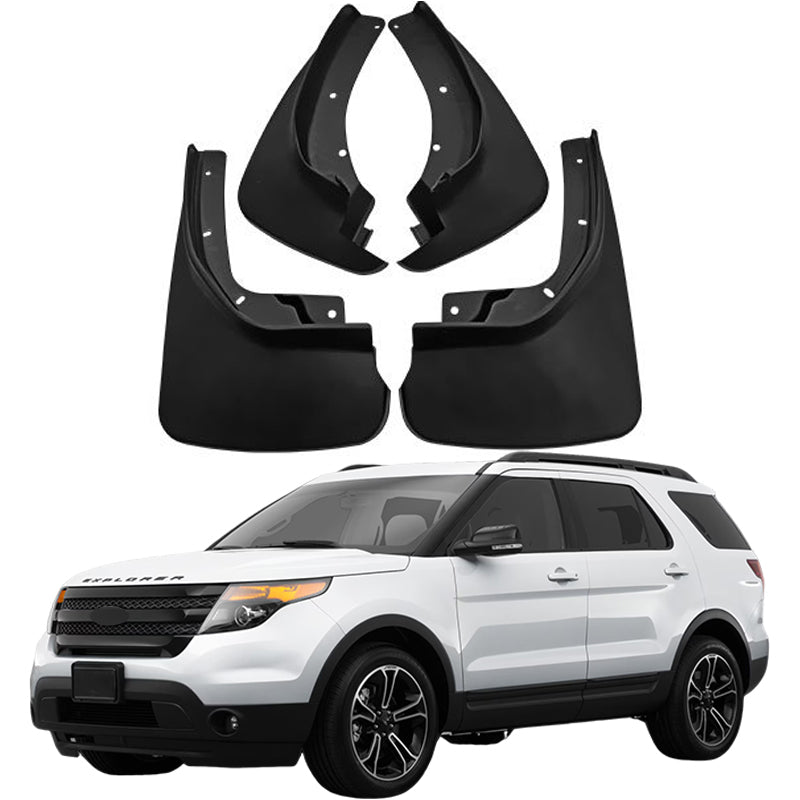 Mud Flaps for Ford Explorer 2011–2025 No-Drill Custom Fit All-Weather Front & Rear Splash Guards (4PCS)