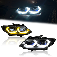 Load image into Gallery viewer, Laser Style LED Headlights for 2007–2010 BMW E92 E93 M3 3 Series – Dual Projector with Amber/White DRL
