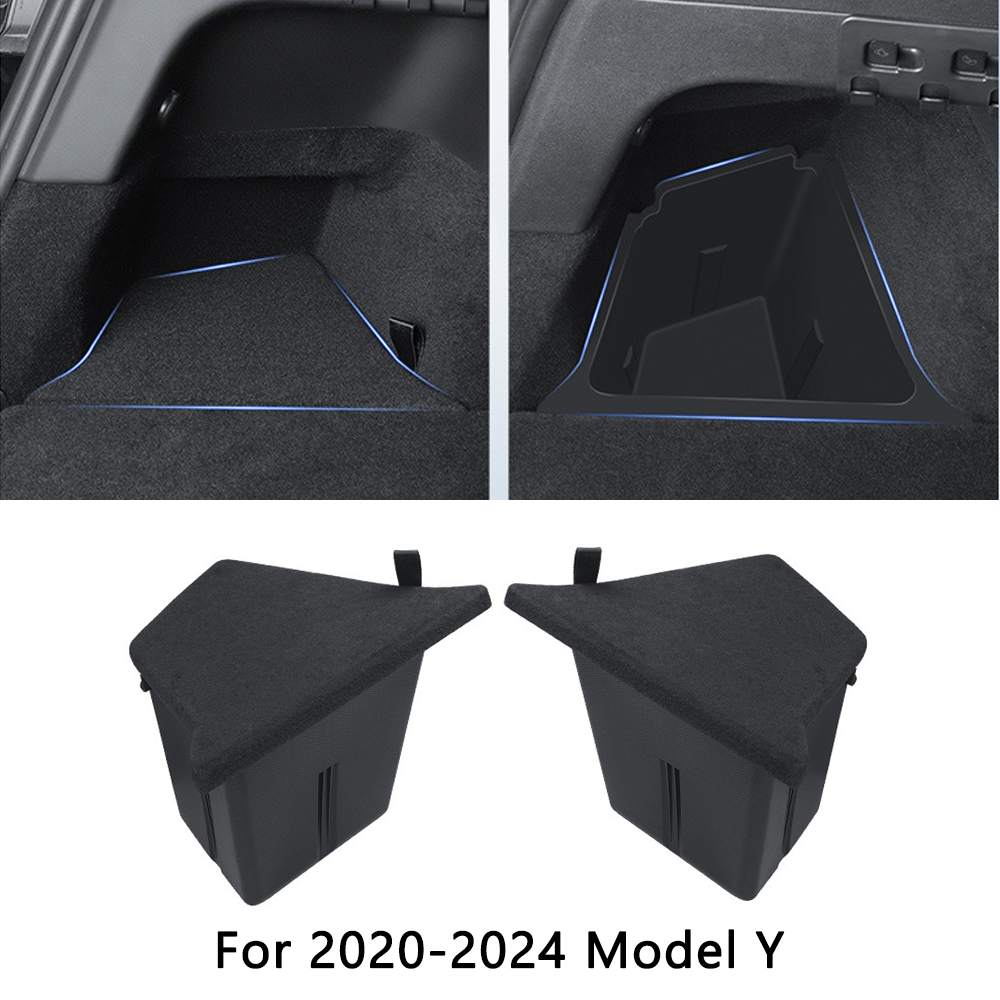 Tesla Model 3/Y Custom Storage Organizer 10-Piece Set - Highland/Juniper Floor Mats+Trunk Bucket+Phone Holder