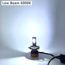 Load image into Gallery viewer, LED Headlight Bulbs, H11/H4/9005 (HB3)/9006 (HB4) Compatible, 160W 50000 LM 6000K, Three Colors Switchable (2-Pack)