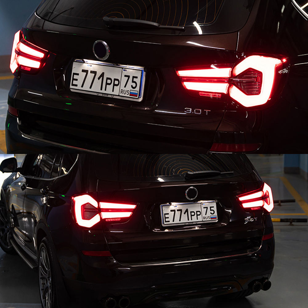 LED Taillight Assembly for BMW X3 F25 2010-2017 Sequential Turn Signal, Plug & Play