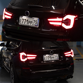 LED Taillight Assembly for BMW X3 F25 2010-2017 Sequential Turn Signal, Plug & Play