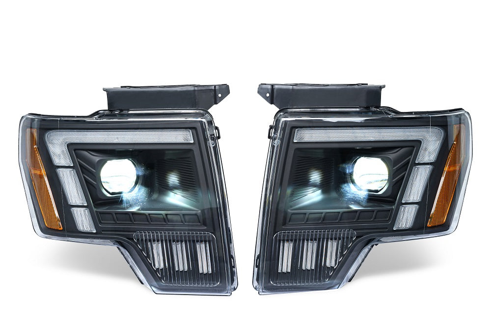 For Ford Raptor F-150 LED Projector Headlights 2009–2014 Sequential Turn Signal Plug and Play Front Lamp Assembly