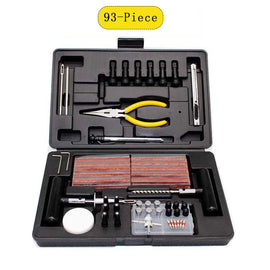 Tire Plug Repair Kit (93-Piece) - Flat Tire Puncture Repair Kit - Professional Tools for Quick and Easy Repair - Suitable Tire Plug Kit for Car, Truck, RV, Motorcycle, Tractor, and Trailer