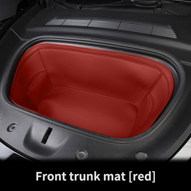 Leather Trunk Mats for Tesla Model 3/Y, Front & Rear, Waterproof, Scratch-Resistant, Easy to Clean