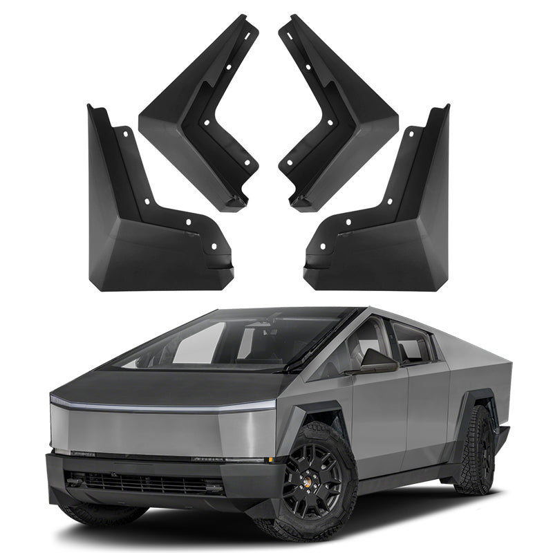 Amancarport® Mud Flaps for Tesla Cybertruck 2024–2025 No-Drill Custom Fit Splash Guards (4PCS)