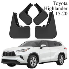Load image into Gallery viewer, Mud Flaps for Toyota Highlander 2001–2026 No-Drill Front &amp; Rear Custom Fit All-Weather Splash Guards