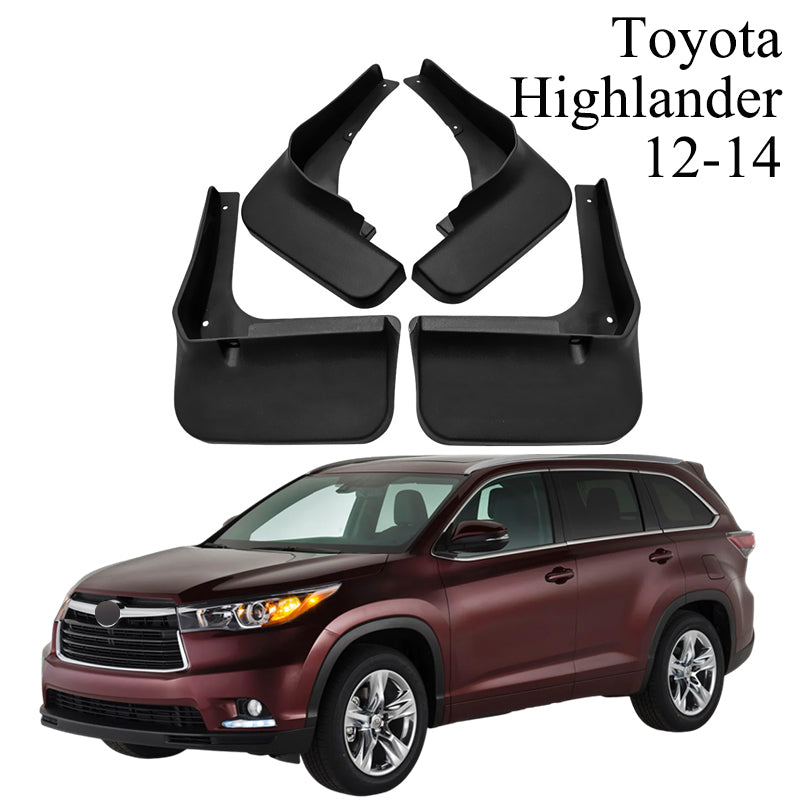Mud Flaps for Toyota Highlander 2001–2026 No-Drill Front & Rear Custom Fit All-Weather Splash Guards