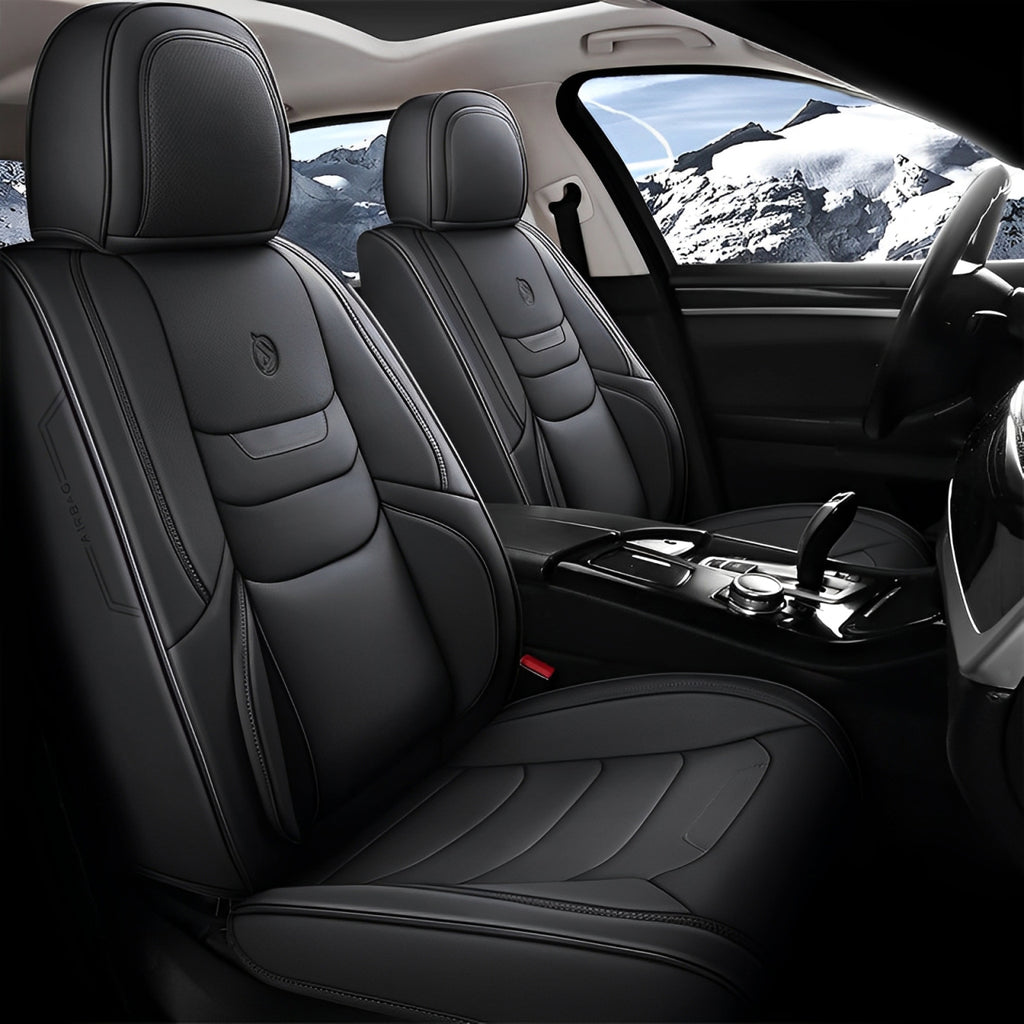 Universal Nappa Leather Car Seat Covers – Waterproof & Cushioned Protection for Most Vehicles