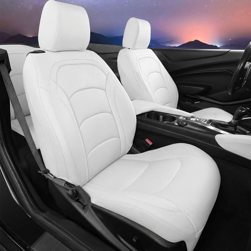Custom Fit Seat Covers for Chevy Camaro Coupe (LT/LS/RS/SS)(2016-2025) – Full Set, Waterproof Faux Leather