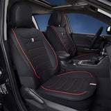 Amancarport® Universal Faux Leather Car Seat Covers – 5-Piece Waterproof Set for SUVs, Sedans & Trucks