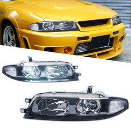 LED DRL Headlight & Turn Signal Assembly for Nissan Skyline R33 GT-R GT-S GT-T (1993–1998)