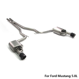 Catback Exhaust Upgrade Kit for 2015–2023 Ford Mustang 2.3L / 5.0L – Stainless Steel or Titanium