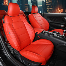 Load image into Gallery viewer, Custom Leather Seat Covers for Ford Mustang Coupe (2015–2025) – Full Set, Sporty Fit