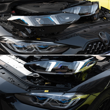 Load image into Gallery viewer, Snake Eyes Style Headlights for BMW 4 Series G22 G23 G26 G8x M3 M4 (2021 - Present) Assembly Upgrade, Amber DRL