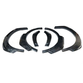 Front & Rear Fender Flares Kit for 2017–2023 Toyota C-HR – 6-Piece Glossy Black