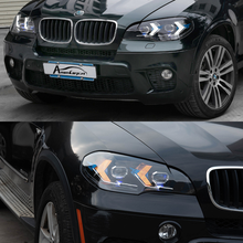 Load image into Gallery viewer, LED Headlights For BMW X5 E70 2007-2013 Double Lens Arrow Style Assembly Pair
