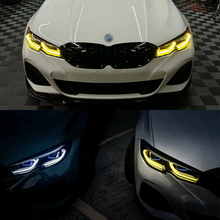 Load image into Gallery viewer, Laser Style Headlights for BMW 3 Series G20/G21 Pre-LCI 2019–2022 Assembly Upgrade, Amber DRL