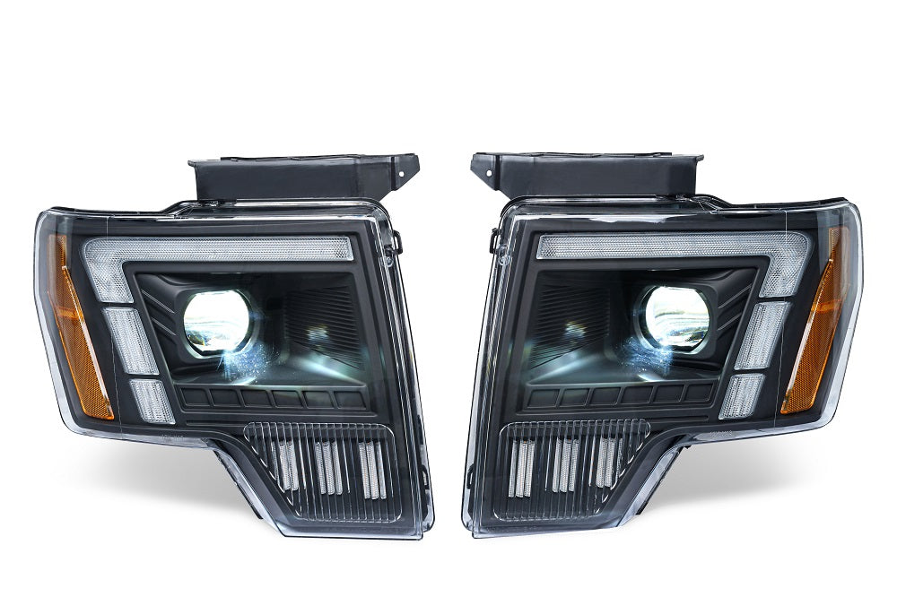 For Ford Raptor F-150 LED Projector Headlights 2009–2014 Sequential Turn Signal Plug and Play Front Lamp Assembly