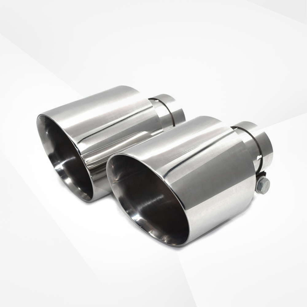 5" Exhaust Tips for Dodge Charger/Pickup – Chrome or Black Finish, Bolt-On Upgrade