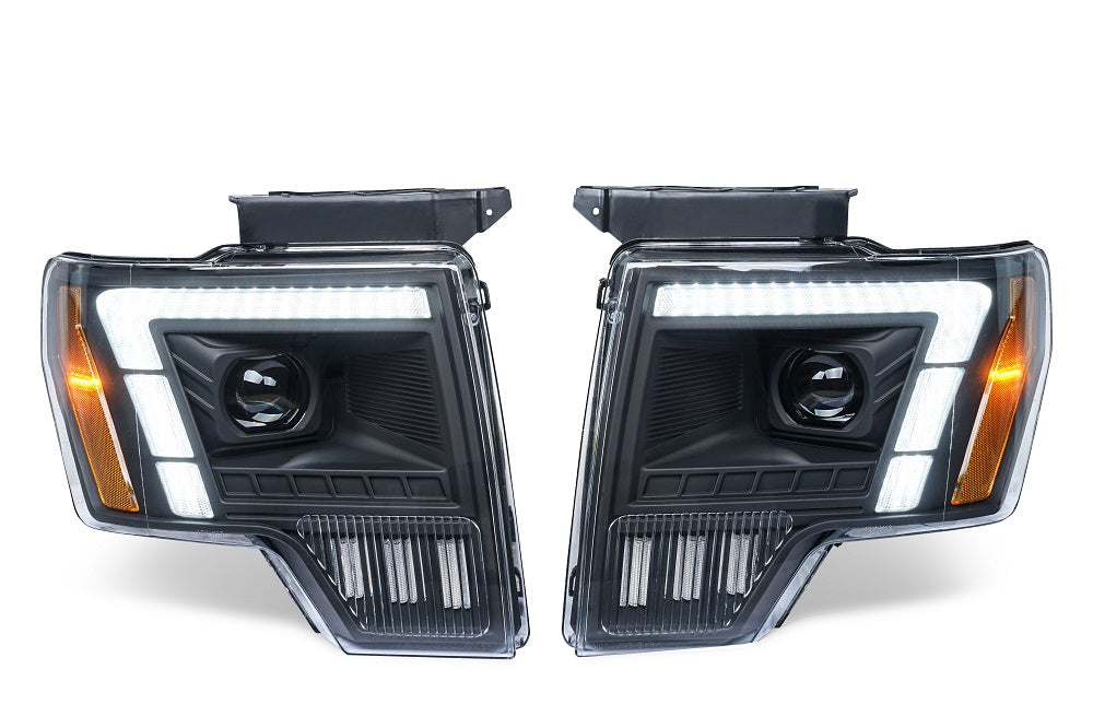 For Ford Raptor F-150 LED Projector Headlights 2009–2014 Sequential Turn Signal Plug and Play Front Lamp Assembly