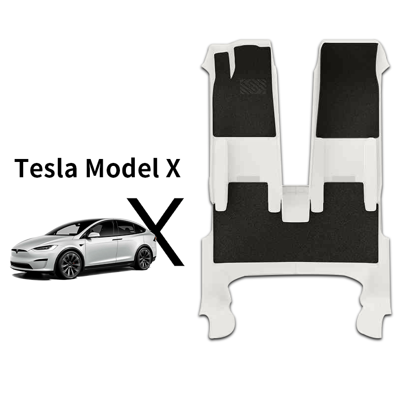 Special for Tesla Model X 2016-2024 (5-7 Seats) 360° Full Wrap All-Weather Leather Floor Mat