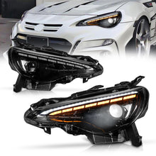 Load image into Gallery viewer, LED Headlights for 2012–2021 Toyota 86, Subaru BRZ, Scion FR-S – RGB DRL, Sequential Turn Signals, Plug &amp; Play Pair