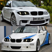 Load image into Gallery viewer, BMW 1 Series E87 2004–2011 Snake Eyes Style LED Lens Headlights