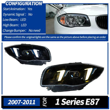 Load image into Gallery viewer, BMW 1 Series E87 2004–2011 Snake Eyes Style LED Lens Headlights