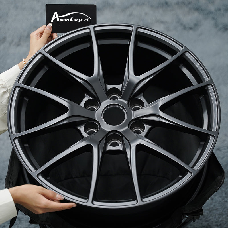 Amancarport 4 PCS Forged Wheels for Tesla Model 3/Y Model X/S 18″ 19″ 20″ 21″ 22″