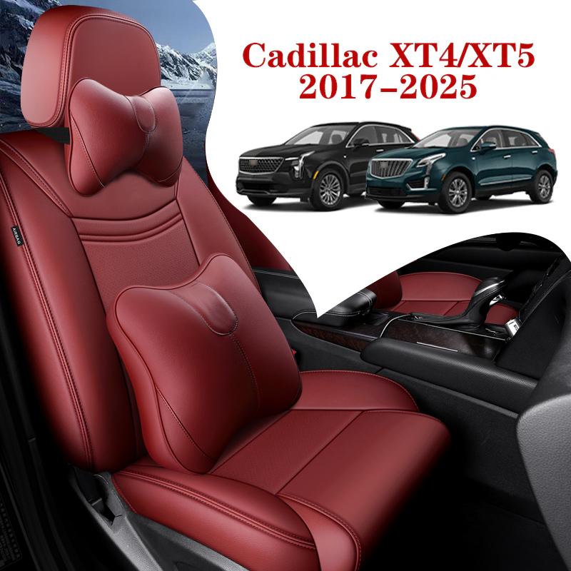 Custom All-Inclusive Leather Car Seat Covers Full Set for Cadillac XT4/ XT5 (2017-2025)
