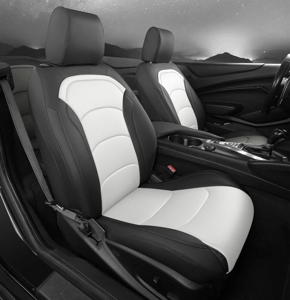 Custom Fit Seat Covers for Chevy Camaro Coupe (LT/LS/RS/SS)(2016-2025) – Full Set, Waterproof Faux Leather