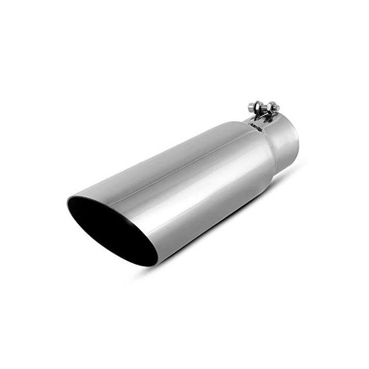 Black Stainless Steel Angled Exhaust Tip for Diesel Truck – 4" Inlet 5" Outlet