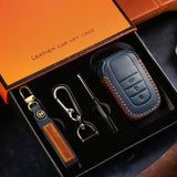 For Toyota Key Fob Cover Genuine Leather Key Case Shell Compatible with 4Runner Highlander Camry RAV4 C-HR (2/3/45/6 Buttons)