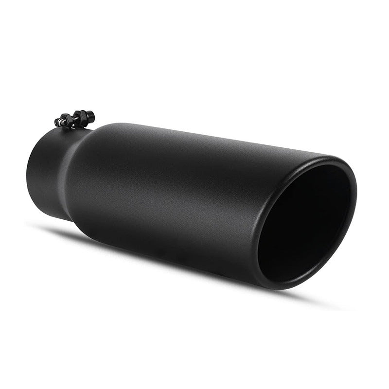 Black Stainless Steel Angled Exhaust Tip for Diesel Truck – 4" Inlet 5" Outlet
